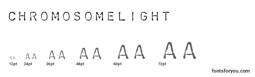 Chromosomelight Font Sizes
