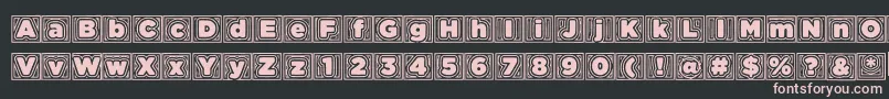 Batmansbadtrip Font – Pink Fonts on Black Background