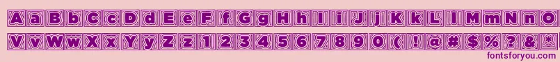 Batmansbadtrip Font – Purple Fonts on Pink Background