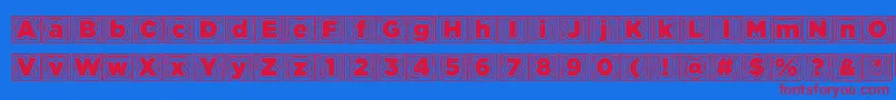 Batmansbadtrip Font – Red Fonts on Blue Background