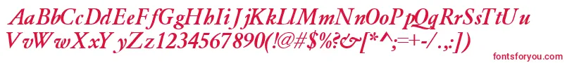 GaramondlightsskBoldItalic Font – Red Fonts