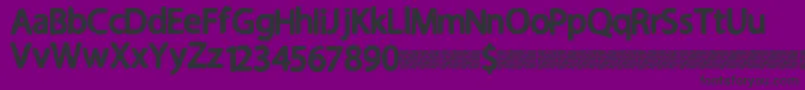 フォントGreatcamp – 紫の背景に黒い文字