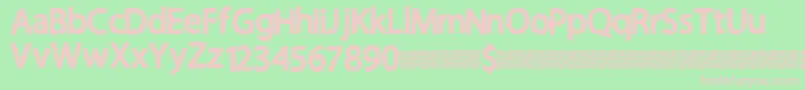 Greatcamp Font – Pink Fonts on Green Background