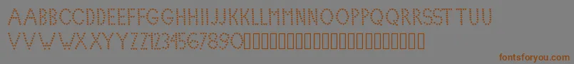 Lovelica Font – Brown Fonts on Gray Background