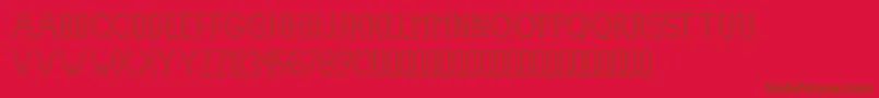 Lovelica Font – Brown Fonts on Red Background