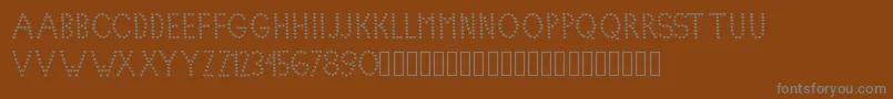 Lovelica Font – Gray Fonts on Brown Background