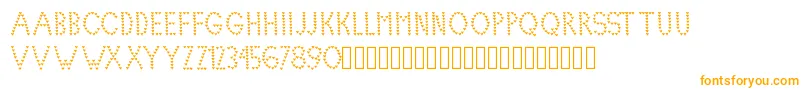 Lovelica Font – Orange Fonts on White Background