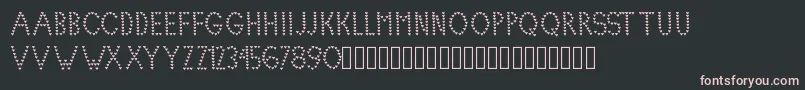Шрифт Lovelica – розовые шрифты на чёрном фоне