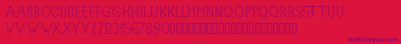 Lovelica Font – Purple Fonts on Red Background