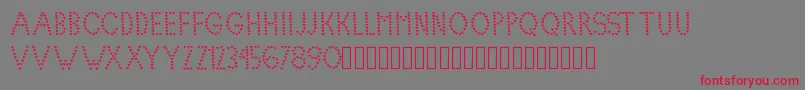 Lovelica Font – Red Fonts on Gray Background