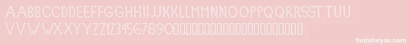 Lovelica Font – White Fonts on Pink Background