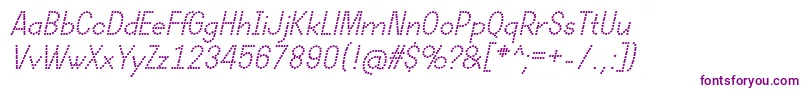 DotcirfulRegularItalic Font – Purple Fonts