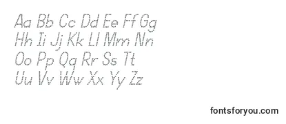 DotcirfulRegularItalic Font