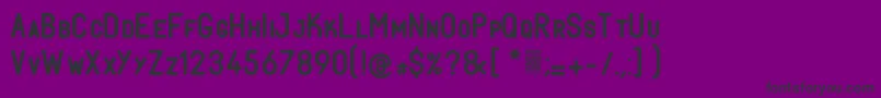 フォントFabioloSmallcapSemibold – 紫の背景に黒い文字
