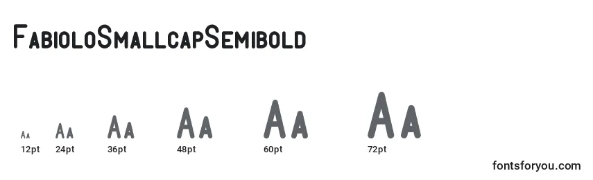 Размеры шрифта FabioloSmallcapSemibold