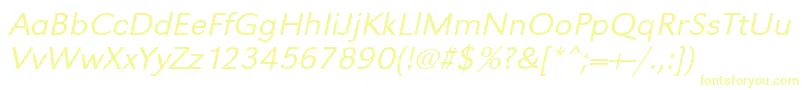 UrwgrotesktligextwidOblique Font – Yellow Fonts