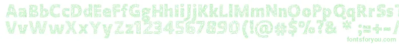Więcej informacji o czcionce Crystallineoutline Czcionka Crystallineoutline – zielone czcionki