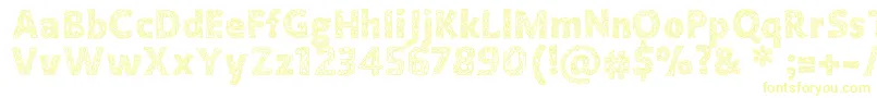 Crystallineoutline-Schriftart – Gelbe Schriften