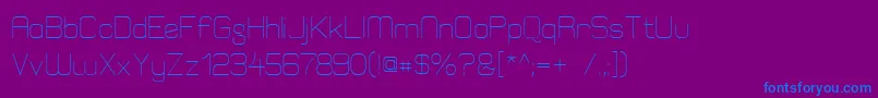 ElgethyEst Font – Blue Fonts on Purple Background