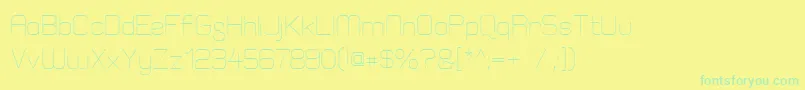 ElgethyEst Font – Green Fonts on Yellow Background