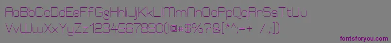 Шрифт ElgethyEst – фиолетовые шрифты на сером фоне