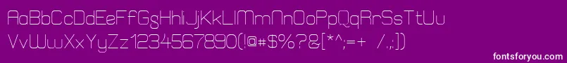 Шрифт ElgethyEst – белые шрифты на фиолетовом фоне