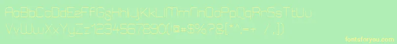 ElgethyEst Font – Yellow Fonts on Green Background