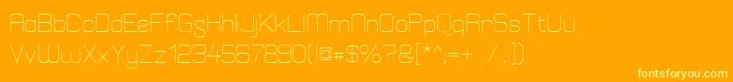 ElgethyEst Font – Yellow Fonts on Orange Background