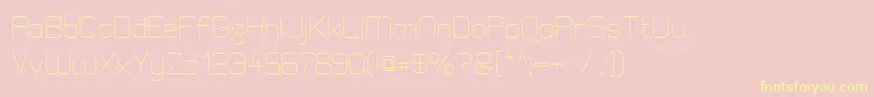 ElgethyEst Font – Yellow Fonts on Pink Background