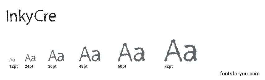 InkyCre Font Sizes