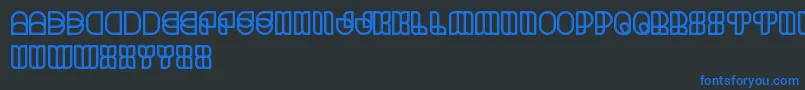 ScienceFiction Font – Blue Fonts on Black Background