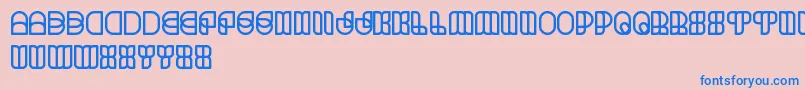ScienceFiction Font – Blue Fonts on Pink Background