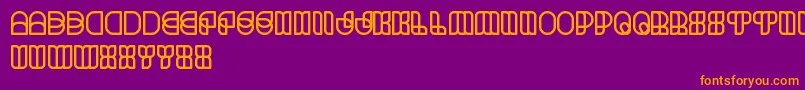 ScienceFiction Font – Orange Fonts on Purple Background