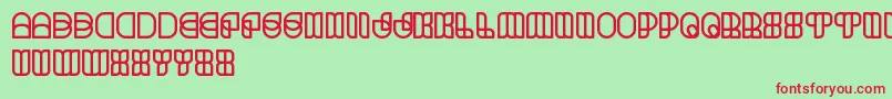 ScienceFiction Font – Red Fonts on Green Background