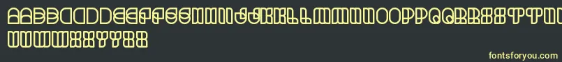 ScienceFiction Font – Yellow Fonts on Black Background