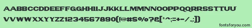 Panamtext Font – Black Fonts on Green Background