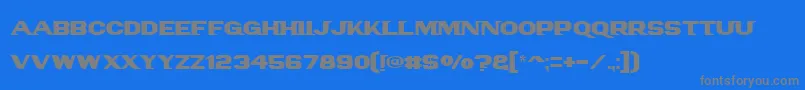 Police Panamtext – polices grises sur fond bleu