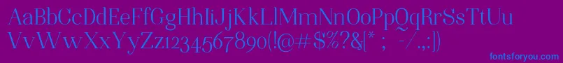 NightstillcomesMineFinalSample Font – Blue Fonts on Purple Background