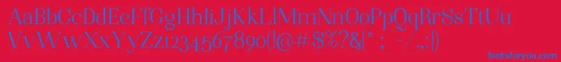 NightstillcomesMineFinalSample Font – Blue Fonts on Red Background