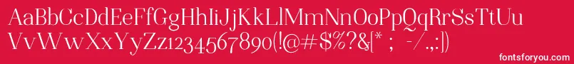 NightstillcomesMineFinalSample Font – White Fonts on Red Background