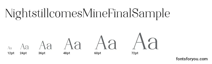 NightstillcomesMineFinalSample Font Sizes