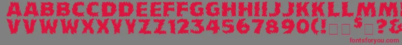 More about Firecatmedium Font Firecatmedium Font – Red Fonts on Gray Background