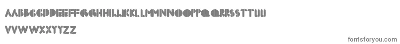 Boldfacestencil Font – Gray Fonts on White Background