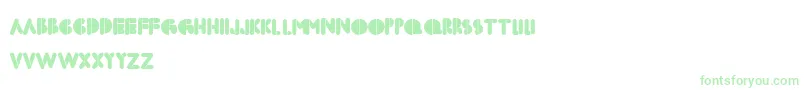 Boldfacestencil Font – Green Fonts on White Background