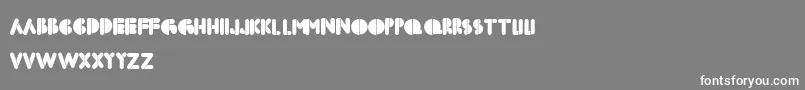 Boldfacestencil Font – White Fonts on Gray Background