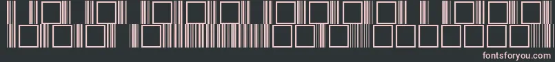 ThirtyninesskRegular Font – Pink Fonts on Black Background