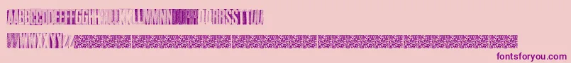 Finethings-Schriftart – Violette Schriften auf rosa Hintergrund