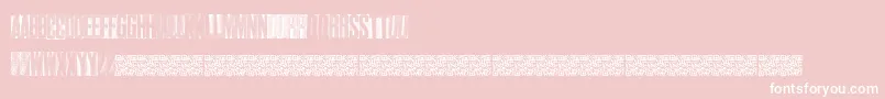 Finethings Font – White Fonts on Pink Background