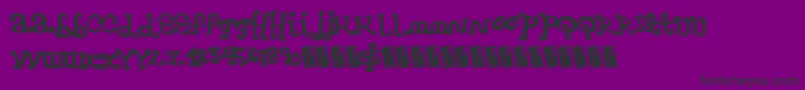 Arttimes Font – Black Fonts on Purple Background