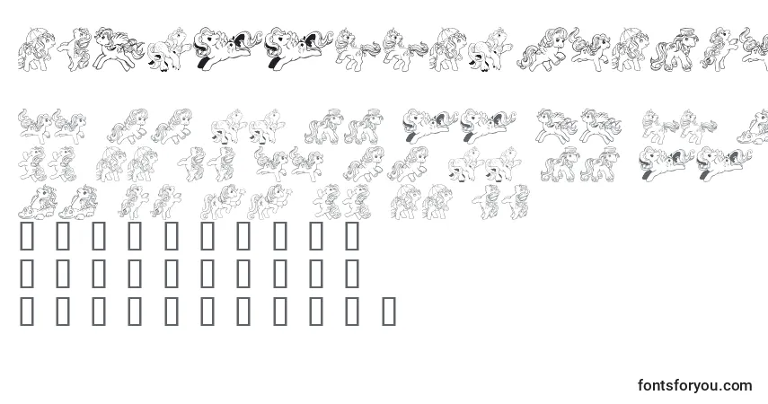 LmsPrettyPonyDingRegulaar Font – alphabet, numbers, special characters